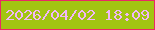 文字の大きさ：2、枠の色：ea2965、背景の色：a2c512、文字の色：f1b8f9 無料ブログパーツのブログ時計