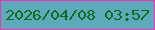 文字の大きさ：1、枠の色：ea38b3、背景の色：5ea9bb、文字の色：0b6f1c 無料ブログパーツのブログ時計