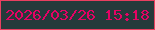 文字の大きさ：1、枠の色：ea3f60、背景の色：263a3b、文字の色：e40364 無料ブログパーツのブログ時計