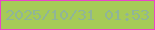 文字の大きさ：4、枠の色：ea44c8、背景の色：a6ca58、文字の色：90b597 無料ブログパーツのブログ時計