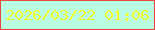 文字の大きさ：3、枠の色：ea4940、背景の色：bafbe4、文字の色：f2ff2d 無料ブログパーツのブログ時計
