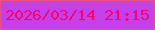 文字の大きさ：4、枠の色：ea5081、背景の色：c441ea、文字の色：f8036f 無料ブログパーツのブログ時計