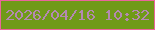 文字の大きさ：3、枠の色：ea659b、背景の色：709a18、文字の色：b489b1 無料ブログパーツのブログ時計
