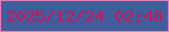 文字の大きさ：1、枠の色：ea80b8、背景の色：405d9c、文字の色：d5115b 無料ブログパーツのブログ時計