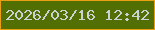 文字の大きさ：1、枠の色：ea9f13、背景の色：516f03、文字の色：ccd2d2 無料ブログパーツのブログ時計