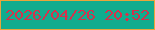 文字の大きさ：5、枠の色：eaa53a、背景の色：11ac8e、文字の色：d5314c 無料ブログパーツのブログ時計