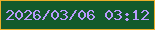 文字の大きさ：1、枠の色：eaae29、背景の色：135a2c、文字の色：b89bfe 無料ブログパーツのブログ時計