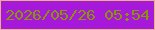 文字の大きさ：2、枠の色：eab07f、背景の色：a619db、文字の色：899504 無料ブログパーツのブログ時計