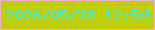文字の大きさ：1、枠の色：eab4c9、背景の色：c1cd06、文字の色：33f3ee 無料ブログパーツのブログ時計