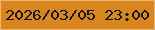 文字の大きさ：3、枠の色：eab673、背景の色：da861e、文字の色：11171d 無料ブログパーツのブログ時計