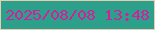 文字の大きさ：5、枠の色：eaccb0、背景の色：2da08c、文字の色：d2209d 無料ブログパーツのブログ時計