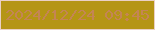 文字の大きさ：2、枠の色：ead0c5、背景の色：b59515、文字の色：c48554 無料ブログパーツのブログ時計