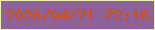 文字の大きさ：2、枠の色：eaf0b7、背景の色：8e6299、文字の色：d94e06 無料ブログパーツのブログ時計