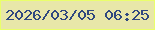 文字の大きさ：5、枠の色：eaff6b、背景の色：e8e7a9、文字の色：2f487f 無料ブログパーツのブログ時計