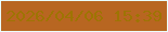 文字の大きさ：3、枠の色：eaffff、背景の色：b86621、文字の色：9e7403 無料ブログパーツのブログ時計