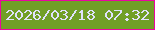 文字の大きさ：3、枠の色：eb05a1、背景の色：719f27、文字の色：e0e2fc 無料ブログパーツのブログ時計