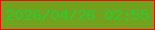 文字の大きさ：3、枠の色：eb0e0d、背景の色：72a11e、文字の色：2bcb34 無料ブログパーツのブログ時計