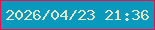 文字の大きさ：2、枠の色：eb1151、背景の色：0899bd、文字の色：e1e5c8 無料ブログパーツのブログ時計