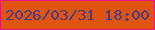 文字の大きさ：4、枠の色：eb1579、背景の色：e0550d、文字の色：483c8a 無料ブログパーツのブログ時計