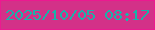 文字の大きさ：1、枠の色：eb1a90、背景の色：d33188、文字の色：19b3a9 無料ブログパーツのブログ時計
