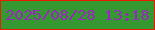 文字の大きさ：3、枠の色：eb1b01、背景の色：369831、文字の色：9a25bf 無料ブログパーツのブログ時計