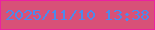 文字の大きさ：5、枠の色：eb22a1、背景の色：d85178、文字の色：4c8aeb 無料ブログパーツのブログ時計