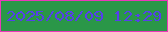 文字の大きさ：1、枠の色：eb37ba、背景の色：2a9748、文字の色：563fec 無料ブログパーツのブログ時計