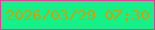 文字の大きさ：2、枠の色：eb3b98、背景の色：13f188、文字の色：d39c09 無料ブログパーツのブログ時計