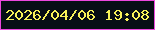 文字の大きさ：2、枠の色：eb47dd、背景の色：070e15、文字の色：f7f259 無料ブログパーツのブログ時計