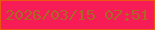 文字の大きさ：1、枠の色：eb570e、背景の色：f71c55、文字の色：ab6824 無料ブログパーツのブログ時計