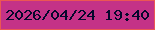 文字の大きさ：1、枠の色：eb5753、背景の色：c43287、文字の色：05082c 無料ブログパーツのブログ時計