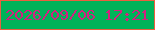 文字の大きさ：3、枠の色：eb5f3f、背景の色：00b359、文字の色：d22080 無料ブログパーツのブログ時計