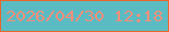 文字の大きさ：1、枠の色：eb6728、背景の色：5bbbc3、文字の色：f28f7a 無料ブログパーツのブログ時計