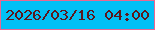 文字の大きさ：5、枠の色：eb6790、背景の色：01c0f5、文字の色：5c181f 無料ブログパーツのブログ時計