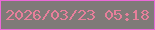 文字の大きさ：1、枠の色：eb69d8、背景の色：7f7a78、文字の色：e67f9b 無料ブログパーツのブログ時計