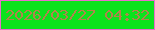 文字の大きさ：5、枠の色：eb6dce、背景の色：0ce31d、文字の色：b0844c 無料ブログパーツのブログ時計