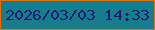 文字の大きさ：2、枠の色：eb6e00、背景の色：177d8c、文字の色：1c1e70 無料ブログパーツのブログ時計