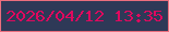 文字の大きさ：4、枠の色：eb6e7d、背景の色：2e3957、文字の色：df095e 無料ブログパーツのブログ時計