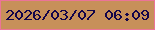 文字の大きさ：4、枠の色：eb7498、背景の色：c7905a、文字の色：12044a 無料ブログパーツのブログ時計