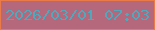 文字の大きさ：5、枠の色：eb7a49、背景の色：b5687c、文字の色：4fa8bb 無料ブログパーツのブログ時計