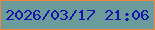 文字の大きさ：2、枠の色：eb883d、背景の色：6b9b9a、文字の色：1613ab 無料ブログパーツのブログ時計
