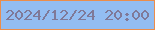 文字の大きさ：1、枠の色：eb8d4c、背景の色：93bdf2、文字の色：7f7998 無料ブログパーツのブログ時計