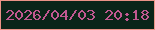 文字の大きさ：5、枠の色：eb9386、背景の色：0a2518、文字の色：c15891 無料ブログパーツのブログ時計