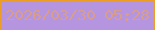 文字の大きさ：4、枠の色：eb9d26、背景の色：b695e0、文字の色：d89d8b 無料ブログパーツのブログ時計