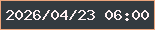 文字の大きさ：1、枠の色：eba47b、背景の色：343b40、文字の色：fef0f3 無料ブログパーツのブログ時計