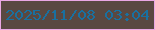 文字の大きさ：2、枠の色：eba7e4、背景の色：5a4841、文字の色：1970a0 無料ブログパーツのブログ時計