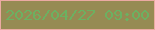 文字の大きさ：3、枠の色：ebaaa2、背景の色：968b53、文字の色：6cb161 無料ブログパーツのブログ時計