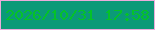 文字の大きさ：4、枠の色：ebacdc、背景の色：0b9a78、文字の色：05c229 無料ブログパーツのブログ時計