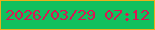 文字の大きさ：3、枠の色：ebb01a、背景の色：11c05e、文字の色：d91654 無料ブログパーツのブログ時計