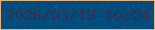 文字の大きさ：5、枠の色：ebb076、背景の色：004c7c、文字の色：3f2d4d 無料ブログパーツのブログ時計